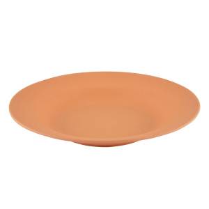 Тарелка глубокая FISSMAN оранжевая 23x3,6 см.