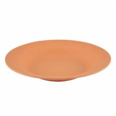 Тарелка глубокая FISSMAN оранжевая 23x3,6 см.