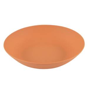 Тарелка глубокая FISSMAN оранжевая 22x4,4 см.