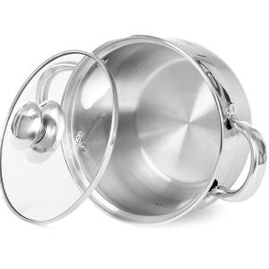 Кастрюля FISSMAN PRIME 16x9,5 см, 1,9 л со стеклянной крышкой