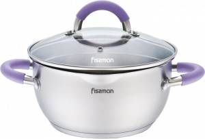 Кастрюля FISSMAN ANNETTE 24x12,5 см, 4,7 л со стеклянной крышкой
