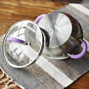 Кастрюля FISSMAN ANNETTE 18x9 см, 2 л со стеклянной крышкой
