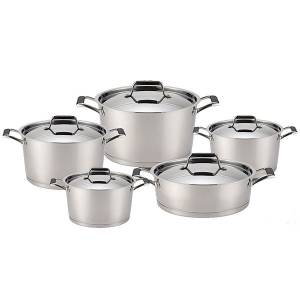 Набор посуды FISSMAN ELARA из 10 предметов с металлическими крышками