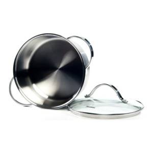 Кастрюля FISSMAN LUMINOSA 16x7,5 см, 1,5 л со стеклянной крышкой