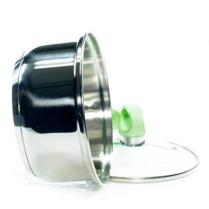 Ковш FISSMAN JANET 16x8 см, 1,6 л со стеклянной крышкой