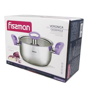 Кастрюля FISSMAN VERONICA 20x10 см, 3,1 л со стеклянной крышкой