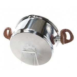 Кастрюля FISSMAN ALTEA 24x10 см, 6.1 л с двумя отверстиями для слива и стеклянной крышкой