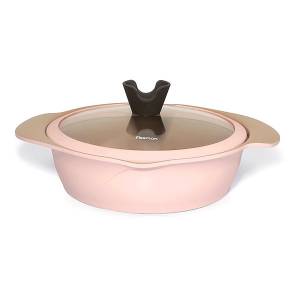 Сотейник FISSMAN AZALEA 24x7 см, 2,6 л со стеклянной крышкой