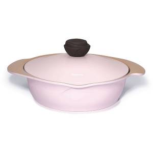 Сотейник FISSMAN AZALEA 24x7 см, 2,6 л с металлической крышкой