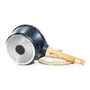 Ковш FISSMAN SPOTTY STONE 16x8,5 см, 1,4 л со стеклянной крышкой