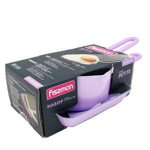 Набор FISSMAN PETIT из ковша 12x6 см, 0,67 л и квадратной сковороды 14x3 см