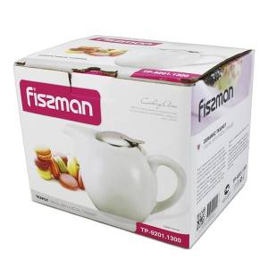 Заварочный чайник FISSMAN 1250 мл белый