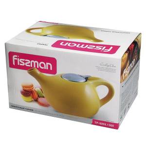 Заварочный чайник FISSMAN 1300 мл желтый
