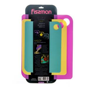 Набор их 3-х гибких разделочных досок FISSMAN 35x29 / 30,5x25 / 28x20 см