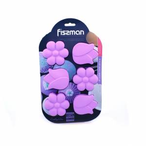 Форма на 6 кексов FISSMAN Нарцис, Тюльпан 26,5x17x3 см. 