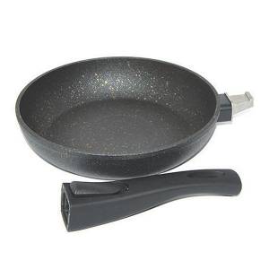 Сковорода со съемной ручкой FISSMAN COSMIC BLACK 26x5,2 см с индукционным дном