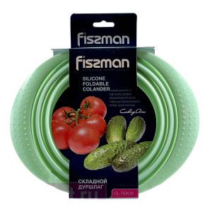 Складной дуршлаг FISSMAN 20x10 см. аквамарин