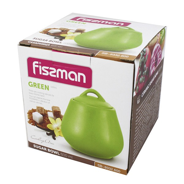 Сахарница FISSMAN зеленая 600 мл.